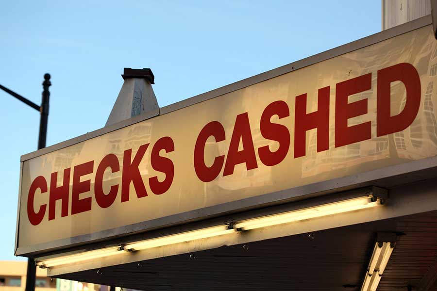 checks cashed sign